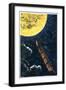 Verne: From Earth To Moon-null-Framed Premium Giclee Print