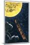 Verne: From Earth To Moon-null-Mounted Premium Giclee Print