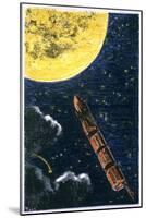 Verne: From Earth To Moon-null-Mounted Giclee Print