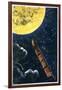 Verne: From Earth To Moon-null-Framed Giclee Print