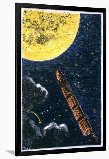 Verne: From Earth To Moon-null-Framed Giclee Print