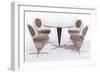 Verner Panton Chairs and Table-null-Framed Art Print