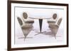 Verner Panton Chairs and Table-null-Framed Art Print