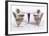 Verner Panton Chairs and Table-null-Framed Art Print