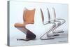 Verner Panton Chairs-null-Stretched Canvas