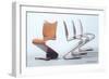 Verner Panton Chairs-null-Framed Art Print