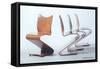 Verner Panton Chairs-null-Framed Stretched Canvas