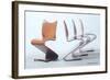 Verner Panton Chairs-null-Framed Art Print