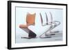 Verner Panton Chairs-null-Framed Art Print