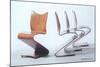 Verner Panton Chairs-null-Mounted Art Print