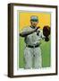 Vernon, CA, Vernon Pacific Coast League, Brown, Baseball Card-Lantern Press-Framed Art Print