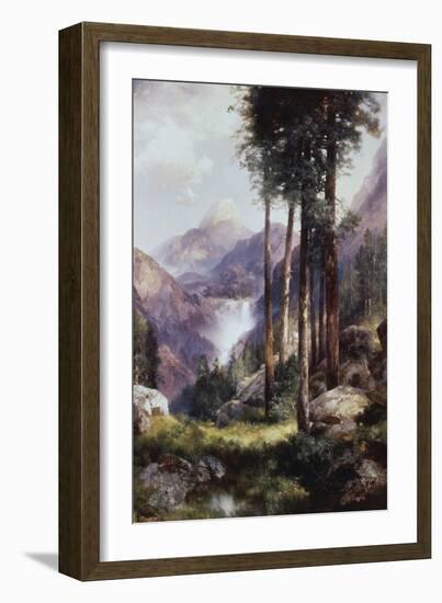 Vernon Falls, Yosemite Valley-Thomas Moran-Framed Giclee Print