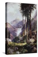 Vernon Falls, Yosemite Valley-Thomas Moran-Stretched Canvas