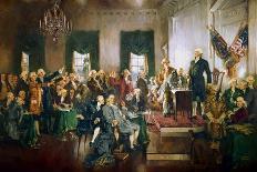 The signing of the U.S. Constitution at the Independence Hall in Philadelphia on September 17, 1787-Vernon Lewis Gallery-Art Print
