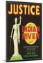 Vero Beach, Florida, Justice Brand Citrus Label-null-Mounted Poster