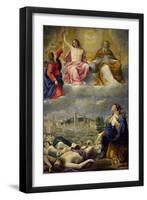 Verona Begging the Holy Trinity for the Cessation of the Plague, 1630-Antonio Joli-Framed Giclee Print