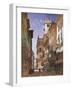 Verona: Corso Sant Anastasia and the Palazzo Maffei, 1855-William Callow-Framed Giclee Print