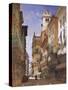 Verona: Corso Sant Anastasia and the Palazzo Maffei, 1855-William Callow-Stretched Canvas
