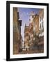 Verona: Corso Sant Anastasia and the Palazzo Maffei, 1855-William Callow-Framed Giclee Print