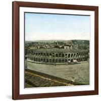 Verona (Italy), the Arenas (Ist Century), Circa 1865-Leon, Levy et Fils-Framed Photographic Print