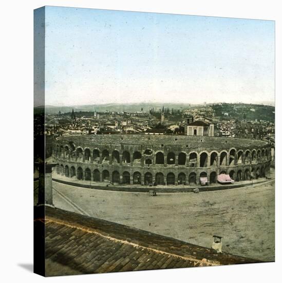Verona (Italy), the Arenas (Ist Century), Circa 1865-Leon, Levy et Fils-Stretched Canvas