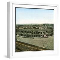 Verona (Italy), the Arenas (Ist Century), Circa 1865-Leon, Levy et Fils-Framed Photographic Print