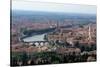 Verona, Italy, with Adige River. 20th c. Veneto, Italy.-null-Stretched Canvas