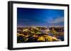 Verona Panoramic View at Dusk-Carlo Amodeo-Framed Photographic Print