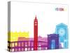 Verona Skyline Pop-paulrommer-Stretched Canvas