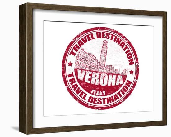 Verona Stamp-radubalint-Framed Art Print