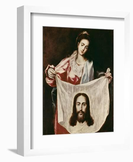 Veronica and the Holy Veil-El Greco-Framed Giclee Print