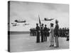 Veronica Lake Watching Planes Flying By-Peter Stackpole-Stretched Canvas