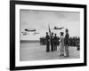 Veronica Lake Watching Planes Flying By-Peter Stackpole-Framed Premium Photographic Print