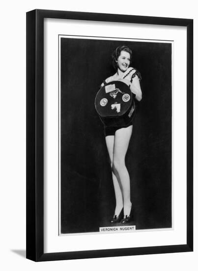 Veronica Nugent, Actress, C1936-C1939-null-Framed Giclee Print