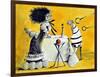 Veronica on the Porch Yellow-Vaan Manoukian-Framed Art Print