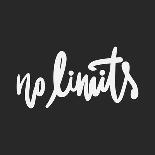 No Limits. Hand Lettering and Custom Typography for Your Designs: T-Shirts, Bags, for Posters,-Veronika M-Framed Art Print