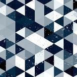 Grunge Geometric Background. Vector Illustration-Veronika M-Art Print