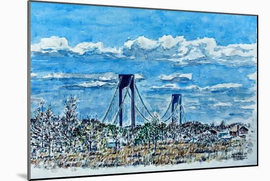 Verrazano Bridge, Staten Island-Anthony Butera-Mounted Giclee Print