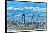 Verrazano Bridge, Staten Island-Anthony Butera-Framed Stretched Canvas