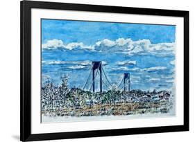 Verrazano Bridge, Staten Island-Anthony Butera-Framed Giclee Print