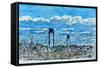 Verrazano Bridge, Staten Island-Anthony Butera-Framed Stretched Canvas