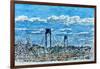 Verrazano Bridge, Staten Island-Anthony Butera-Framed Giclee Print