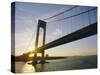 Verrazano Narrows Bridge, Approach to the City, New York, New York State, USA-Ken Gillham-Stretched Canvas