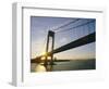 Verrazano Narrows Bridge, Approach to the City, New York, New York State, USA-Ken Gillham-Framed Photographic Print