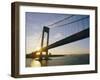 Verrazano Narrows Bridge, Approach to the City, New York, New York State, USA-Ken Gillham-Framed Photographic Print