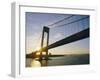 Verrazano Narrows Bridge, Approach to the City, New York, New York State, USA-Ken Gillham-Framed Photographic Print