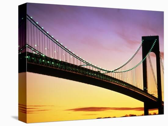 Verrazano Narrows Bridge at Dusk-Alan Schein-Stretched Canvas