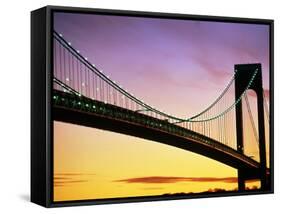 Verrazano Narrows Bridge at Dusk-Alan Schein-Framed Stretched Canvas