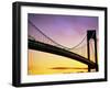 Verrazano Narrows Bridge at Dusk-Alan Schein-Framed Photographic Print