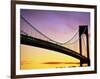 Verrazano Narrows Bridge at Dusk-Alan Schein-Framed Photographic Print